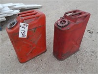 2 Metal gas cans