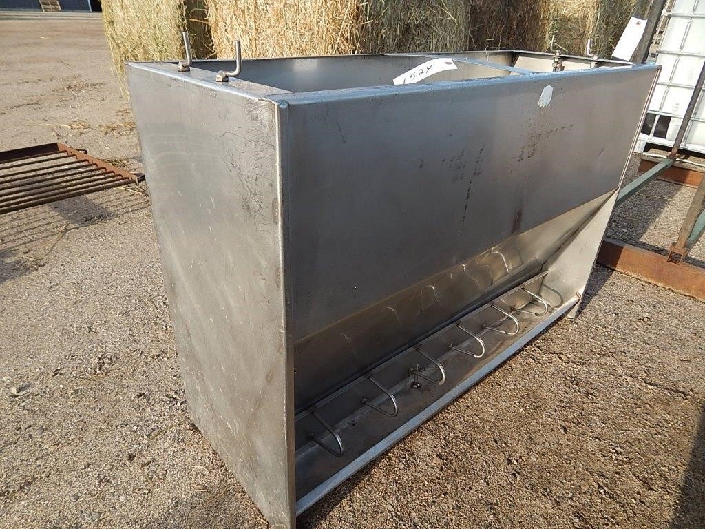 Hog feeder; 44"; 2 sided and stainless