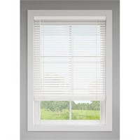 LEVOLOR WHITE FAUX WOOD DARKENING BLINDS $48