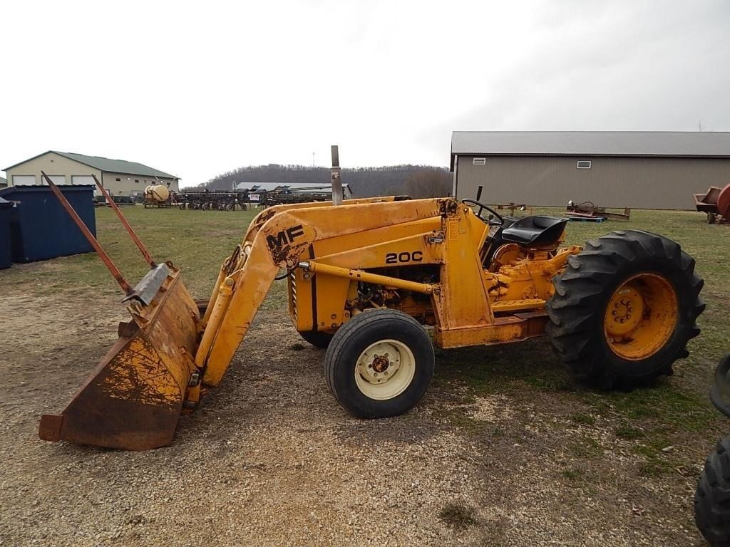 Massey Ferguson 20C tractor with loader, bale move