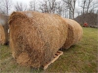 2 Round bales; second  crop grassy alfalfa; per se