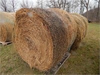 2 Round bales; second  crop grassy alfalfa; per se