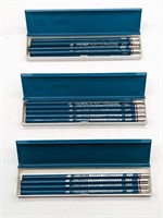 Lot of 22 Eagle Artist Turquoise Pencils