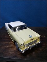 1955 chevy Bel air dycast model yellow and white