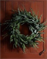 24 Inch Eucalyptus Wreath for Front Door, Large