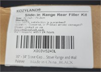 30" - 34" Stove Gap Filler, Slide-in Range Rear