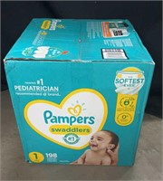 Pampers Swaddlers Newborn Diapers Size 1 198