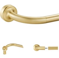 Brass Disc Curtain Rods, 48-84 Inches Window