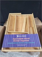Bamboo Expandable Utensil drawer organizer