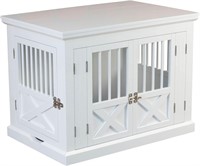 Triple Door Dog Crate White 40.6L x 23.6W