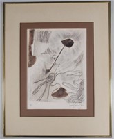 Fournier, Embossed Abstract Floral Etching 3/3