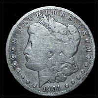 1901-O LIGHT CIRC MORGAN 90% SILVER DOLLAR