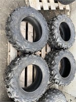 4 UNUSED quad tires 27x9.00R14, 27x11.00R14