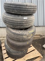 Qty of misc implement tires & rims