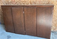 Hanging Wooden Cabinet 80" x 13" X 50" High. #LYS