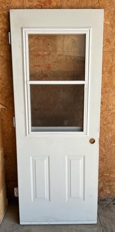 Steel Door With Window 32" X 80". #LYS