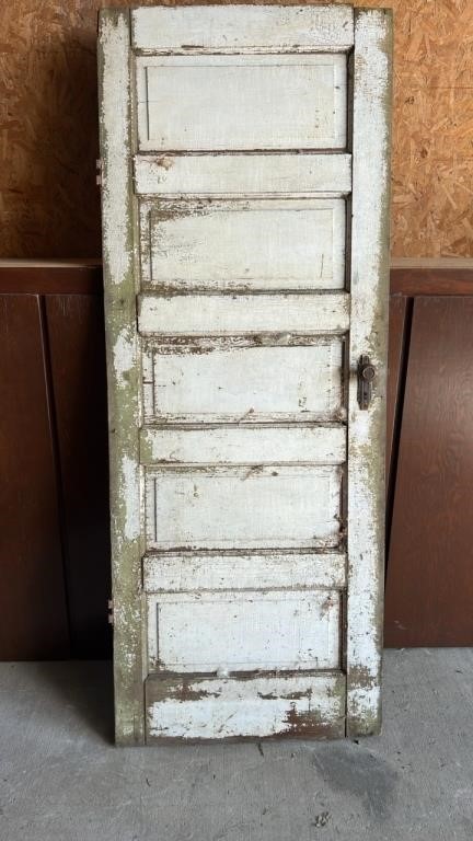Antique Wooden Door 39 1 2" X 77". #LYS