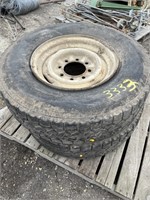 2 tires/rims BRIDGESTONE LT235/85R16