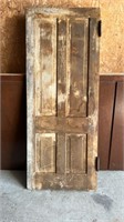 Antique Wooden Door 32" X 80". #LYS