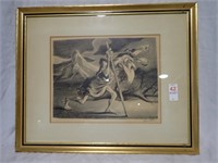 "DROGENES" SIGNED LITHO BY WM GROPPER 18 X 22