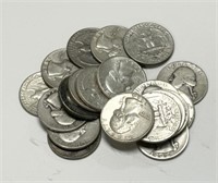 LOT OF 20 SILVER QUARTERS