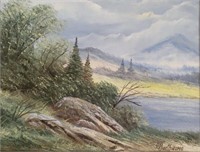 Berthiaume, Laurentian Landscape, Oil on Canvas,