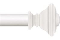 BRIOFOX White Curtain Rods-Long Adjustable