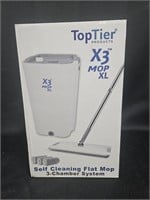 TooTier self cleaning flat mop. 3-chamber system