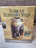NIB Budweiser African elephant bud stein