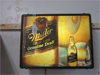 MILLER LIGHTED ADVERTISEMENT BAR LIGHT