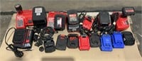 Assorted Batteries & Chargers