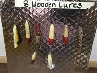 8 Wooden lures