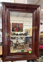 Wood framed hanging mirror-35x24