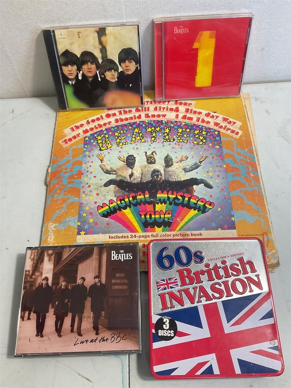The Beatles cd and record lot