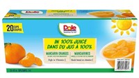 20-Pk Dole Mandarin Oranges, 107ml