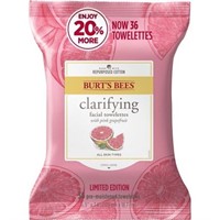 36-Pk Burt's Bees Facial Cleansing Towelettes,