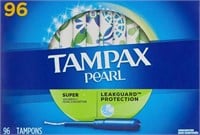 96-Pk Tampax Pearl Unscented Super Absorbency