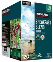 120-Pk Kirkland Signature Organic Breakfast Blend