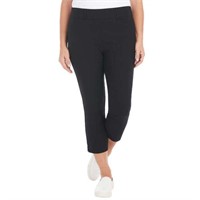 Hilary Radley Women's 12 Slim Leg Capri, Black 12