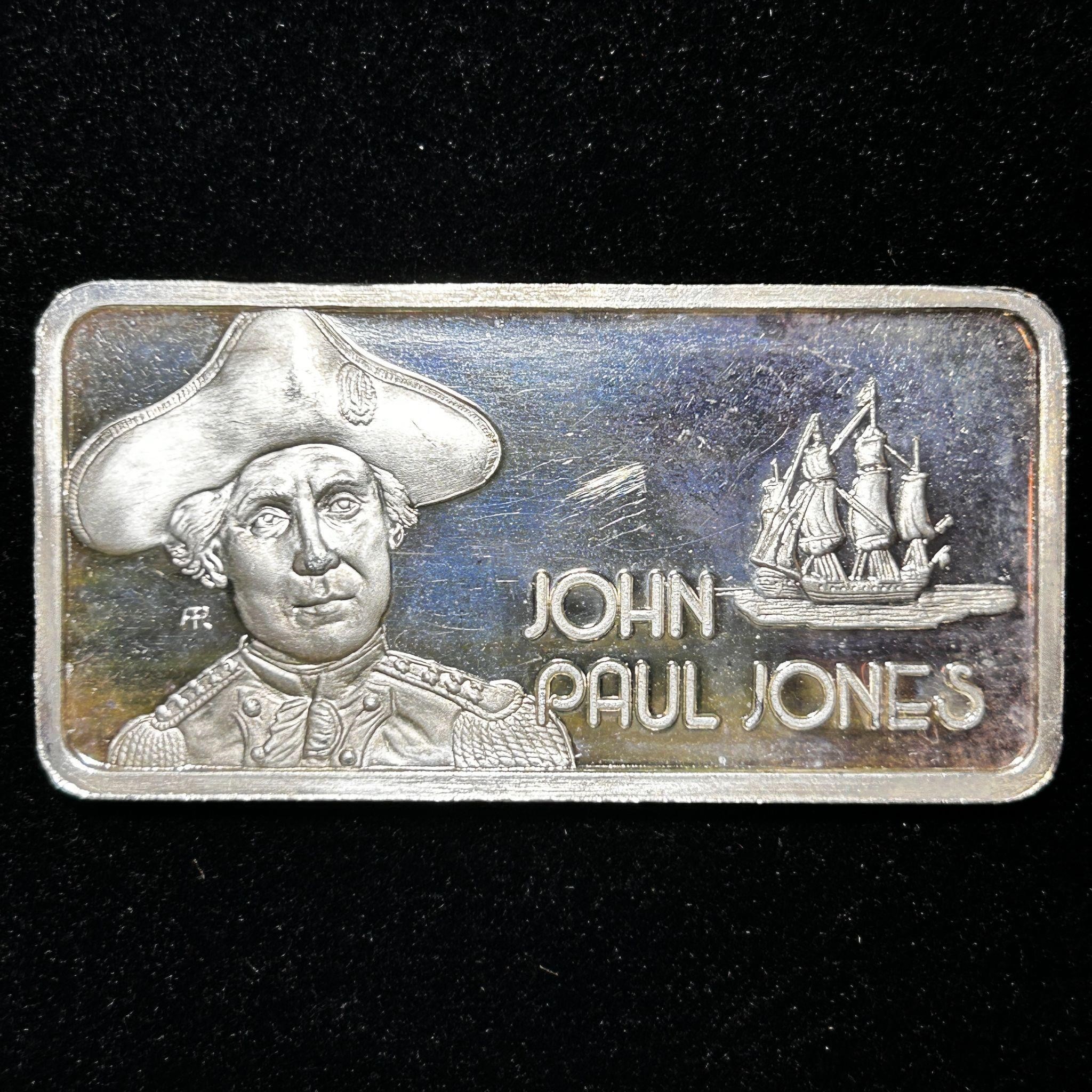 1974 John Paul Jones 1oz 999 Silver Art Bar Mint