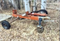 Homemade Hydraulic Log Splitter on Wheels