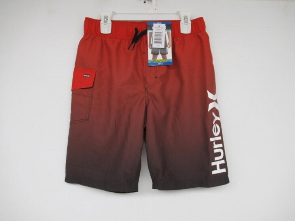 Hurley Boy's 10/12 Swimwear Trunk, Red 10/12