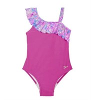 Speedo Girl's 8 Swimwear One Piece Swimsuit, Pink