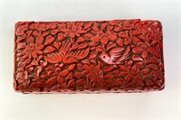 Vintage Cinnabar Trinket/Jewelry Box