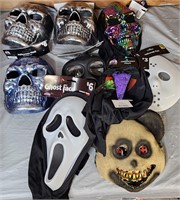 Lot of new halloween items mask ribbon and more