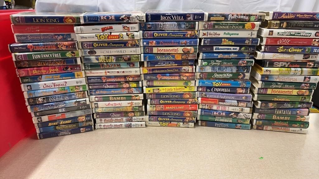 85 Disney VHS & More