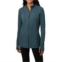 Tuff Veda Women's XL Activewear Yoga Jacket, Teal