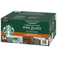 54-PK Starbucks Pike Place Coffee K-Cup Pods,