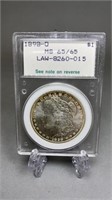 1898-O Morgan Silver Dollar NCI MS65/65