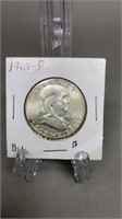 1963-D Franklin Silver Half Dollar BU